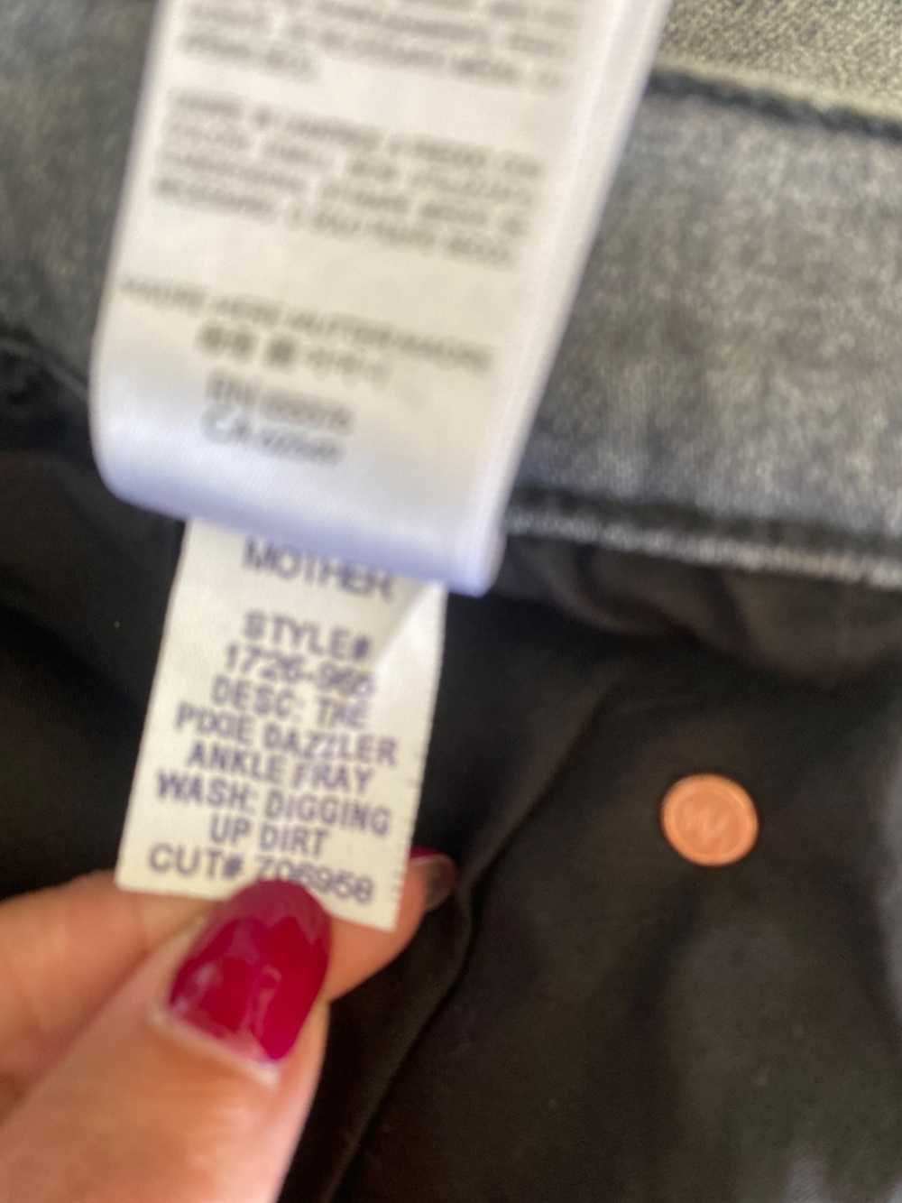Mother Jeans 34 Pixie Dazzler Ankle Fray Jeans - Picture 12 of 12